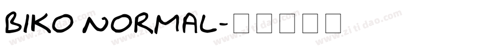 Biko Normal字体转换